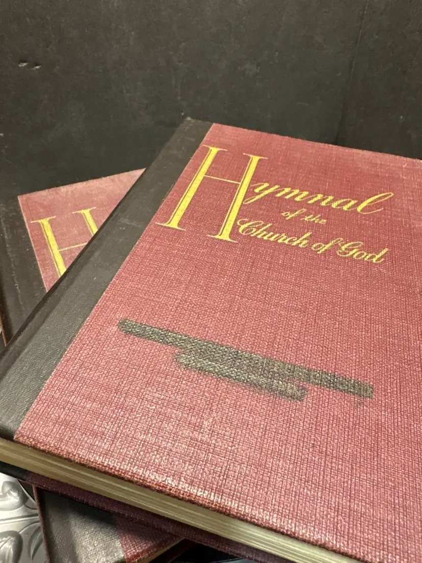 Vintage Pair Of Hymnal Of The Church Of God