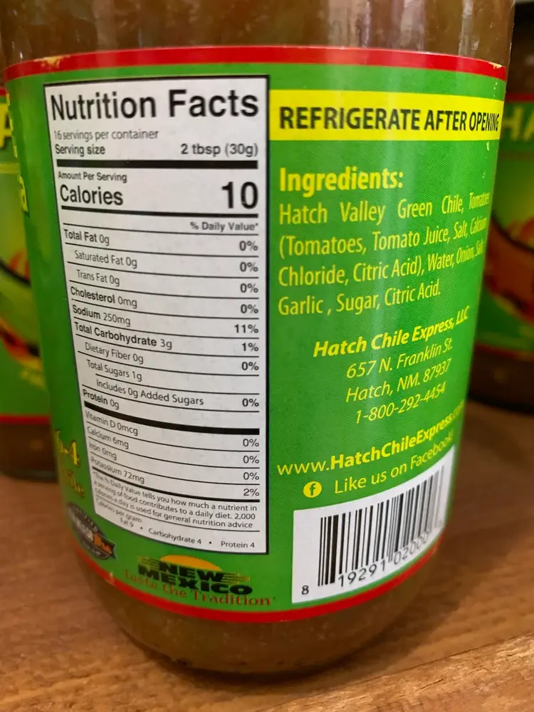 Hatch Green Chile Mild Salsa