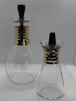 Vintage Pyrex Set - Cruet And Salt Shaker