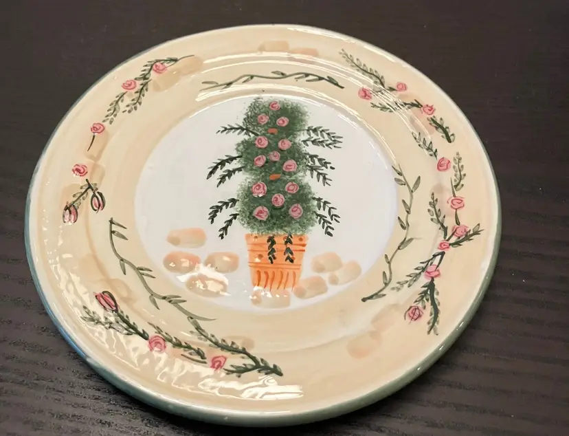 Bella Rosa Ganz Tree Floral Design Spoon Rest