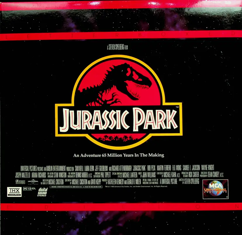 Jurassic Park (1993) - Laserdisc - PG-13 - Preowned
