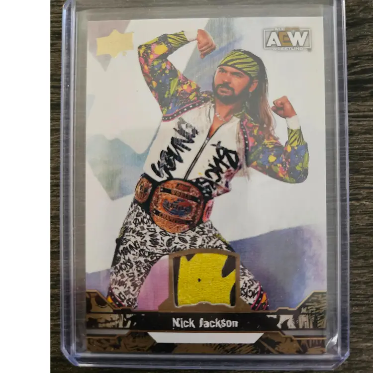 Nick Jackson Gold Memorabilia AEW 2023