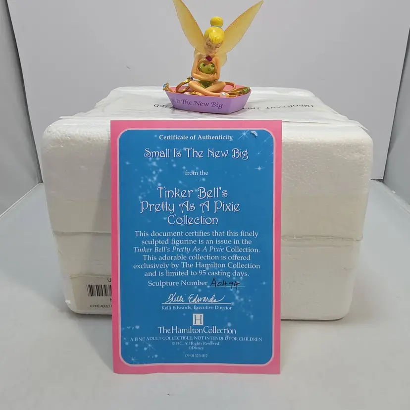 Hamilton Collection Disney Tinker Bell Small Is The New Big Figurine COA 3" (C4)