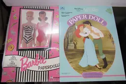 Barbie and Little Mermaid Vintage/New Paper Doll Books