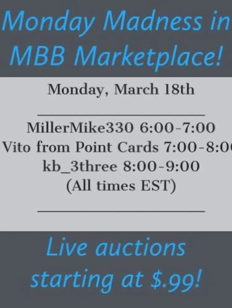 KB Monday Madness 