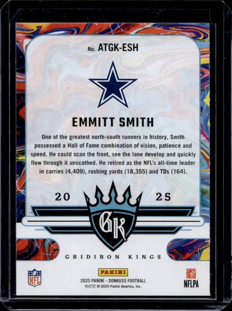 Emmitt Smith Donruss Gridiron Kings Card