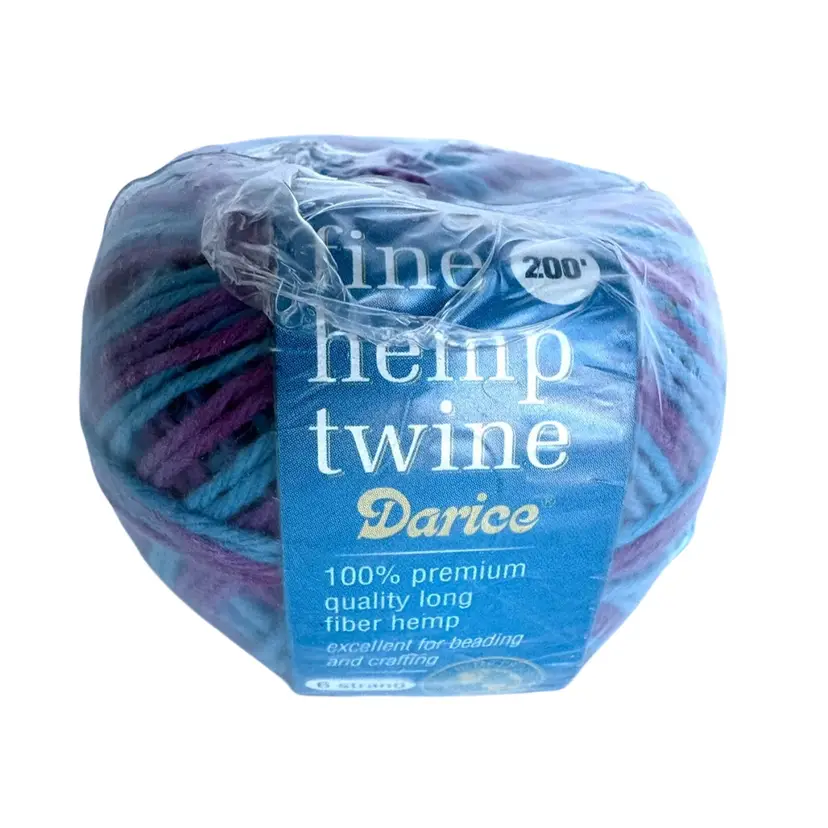 Purple and Blue Variegated Fine Cord - 200ft