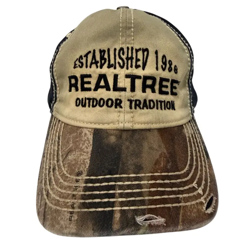 Realtree Camouflage Outdoor Tradition Stretch Fitted Camo Hat by Paramount L/XL