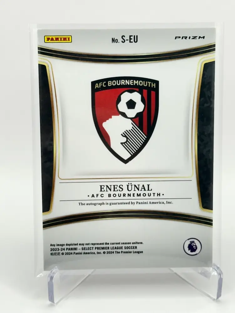Enes Ünal • 2023 Panini Select Premiere League- Silver Prizm Auto • AFC Bournemouth