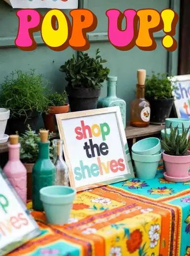 Pop Up! SALE! Shelf Shopping!