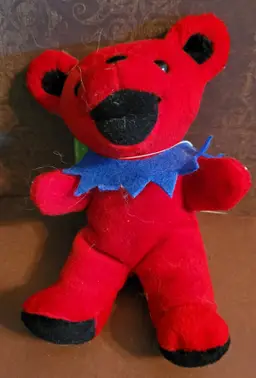 Vintage Grateful Dead Plush Bear 'Bertha 5.30.71 Winterland' c.1997