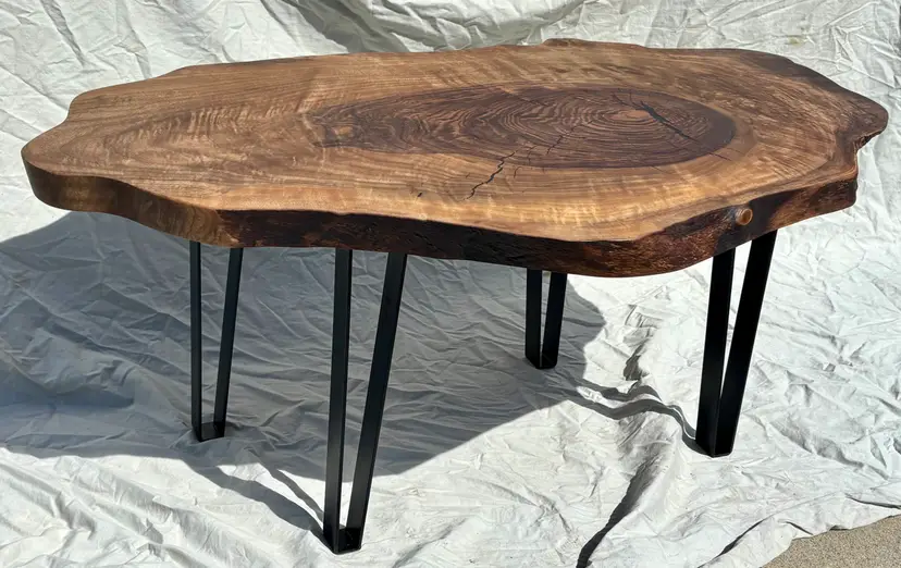 Solid Walnut Rustic Coffee Table (Decaf)
