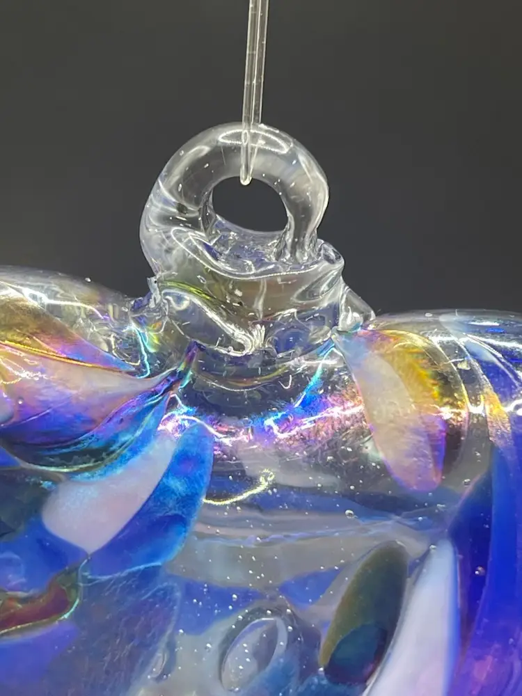 Handblown, Glass Heart Ornament