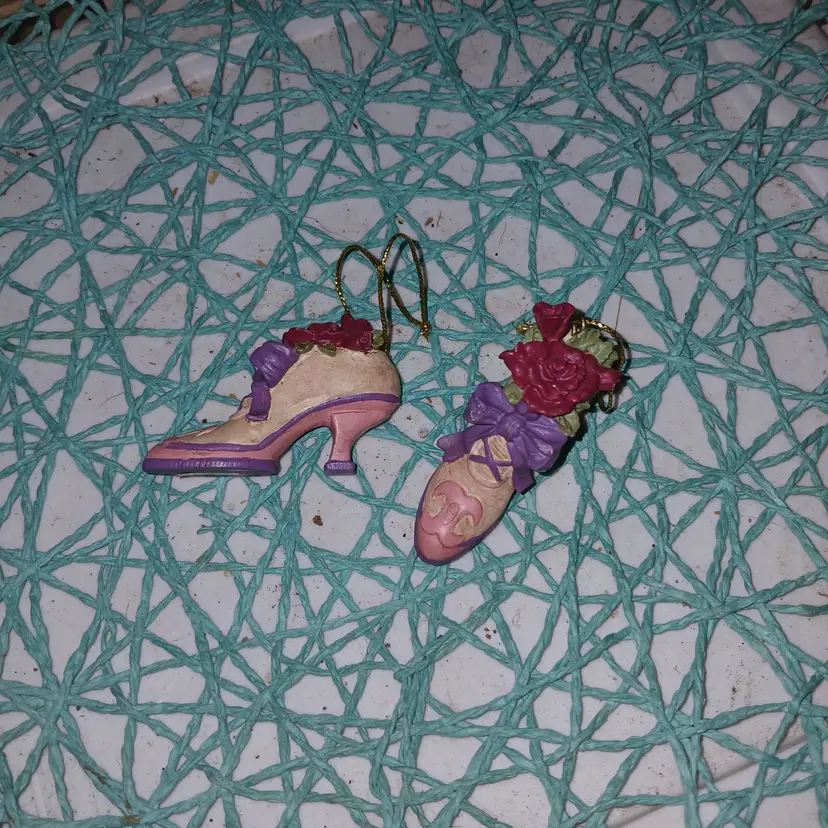 Vintage mini Victorian style shoes