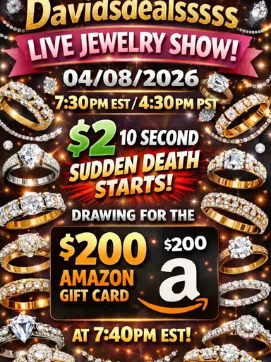 Jewelry $2 Sudden Death 10 Seconds Drawing For The $200 Amazon Gift Card At 6:10pm Eastern