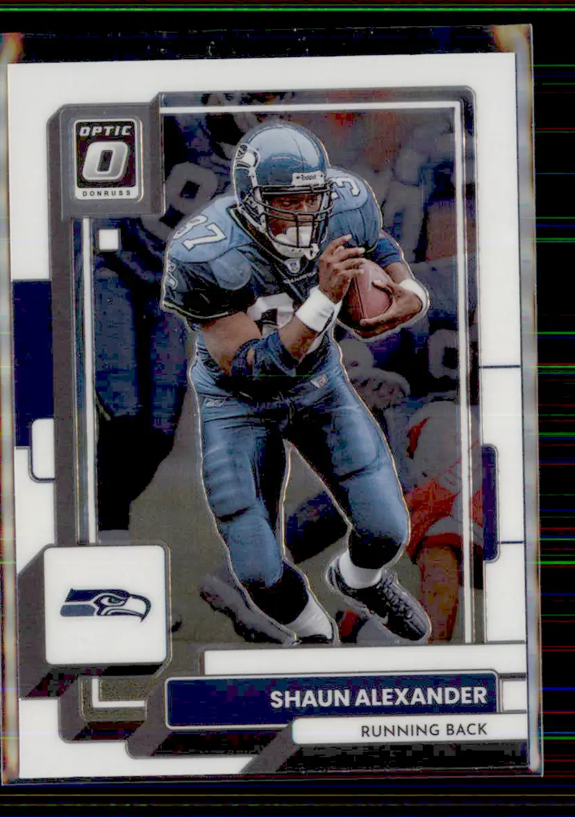 Shaun Alexander 2022 Donruss Optic #182 - Seattle Seahawks - (130-210)