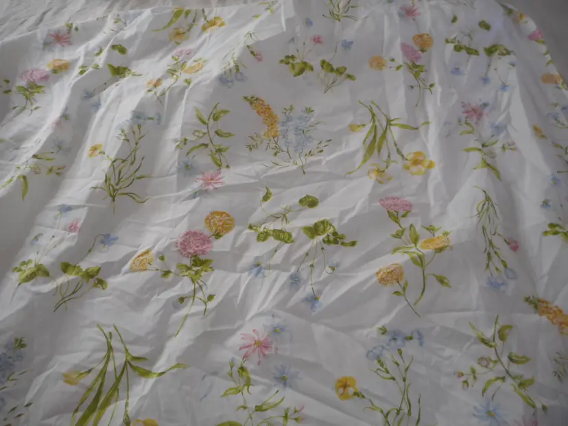 Vintage Multi color Floral Full Double Bed Sheet