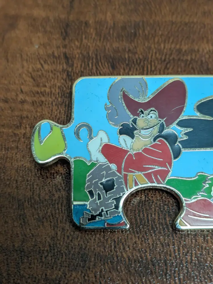 Disney Pins Captain Hook Villains Character Connection Puzzle Piece LE750 Peter Pan