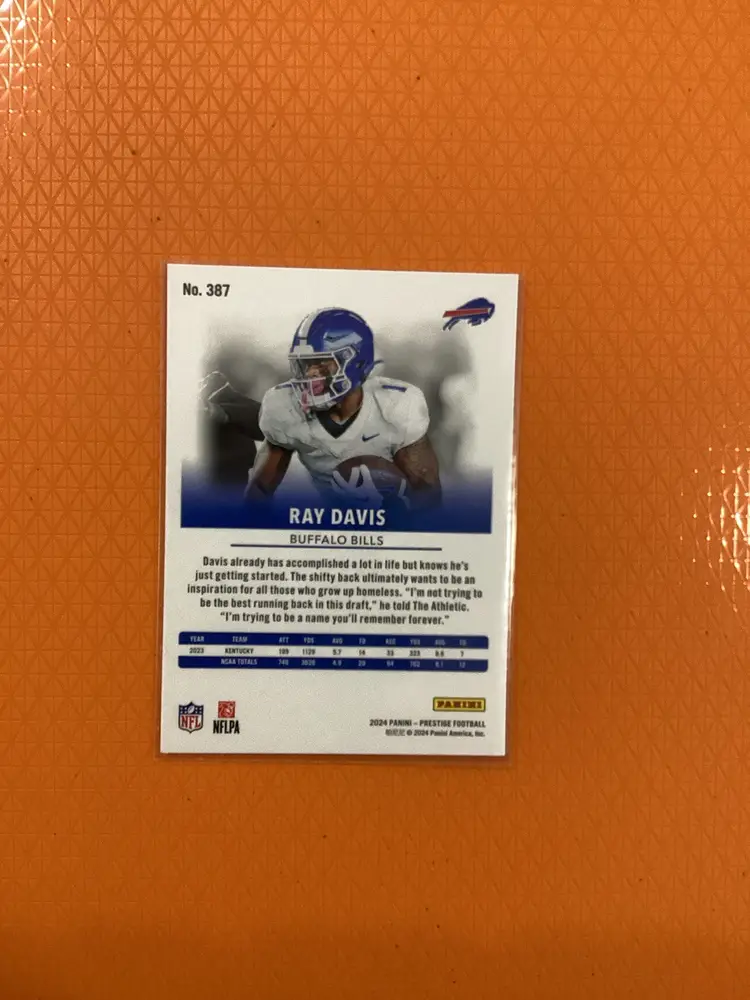 Ray Davis 2024 Panini Prestige #387 RC Buffalo Bills