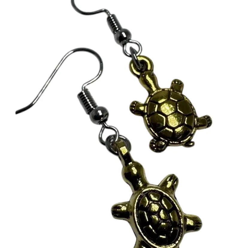 Turtles Charm Handmade Dangle/Fishhook Earrings