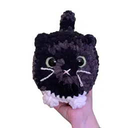 Crocheted Big Loaf Kitty 10 X 9