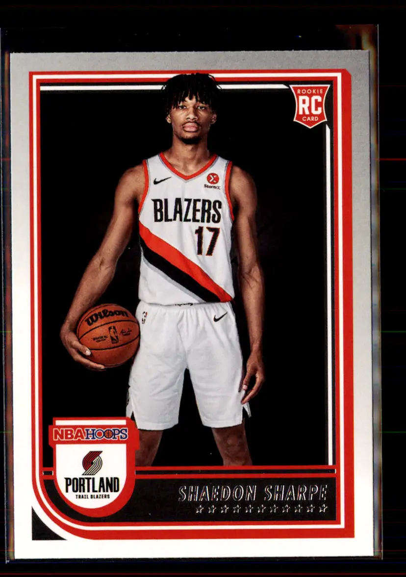 Shaedon Sharpe 2022-23 Panini Hoops #237 - (2) - Portland Trail Blazers