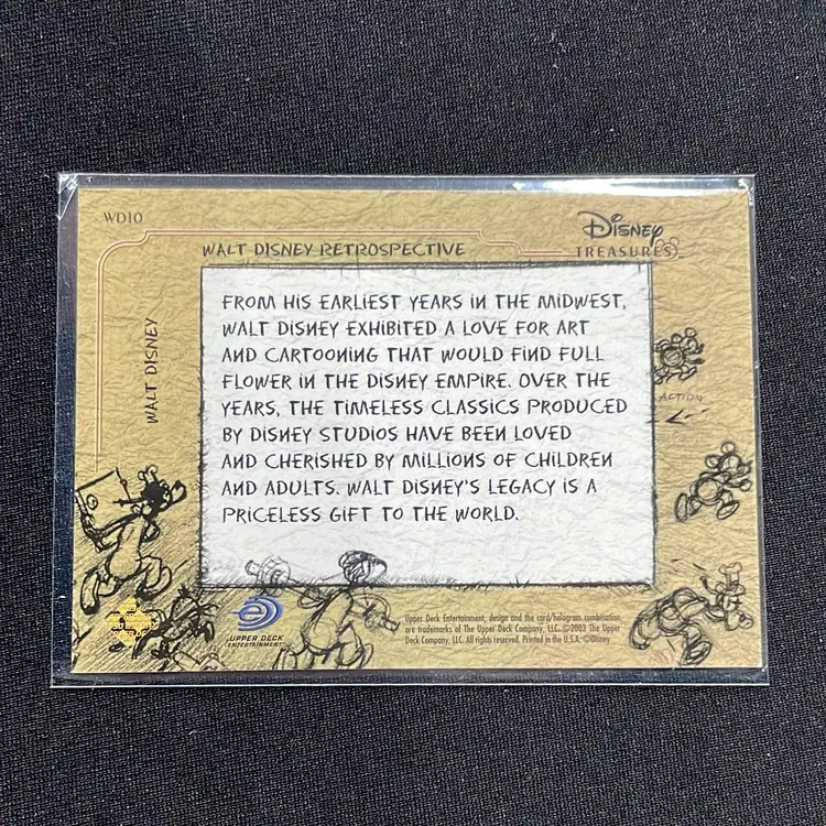 Walt Disney 2003 Upper Deck Retrospectives WD10