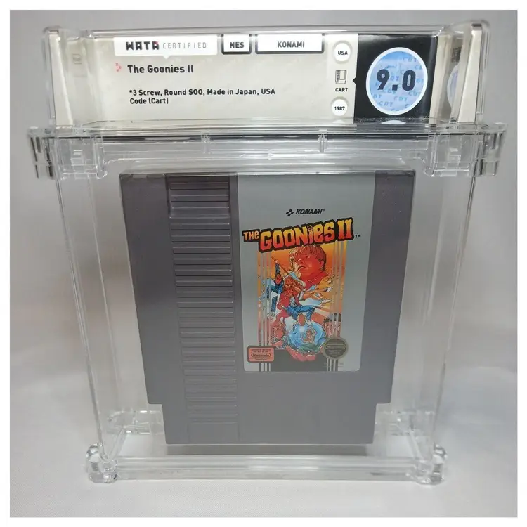 The Goonies ll 2 Graded 9.0 Cartridge Nintendo NES Konami WATA Certified