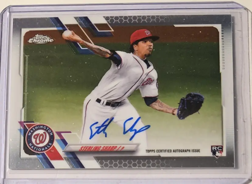 2021 Topps Chrome Auto Sterling Sharp RC