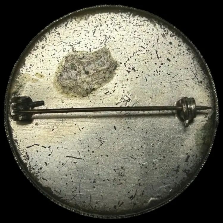 Micro Mosaic Floral Brooch 1.5”