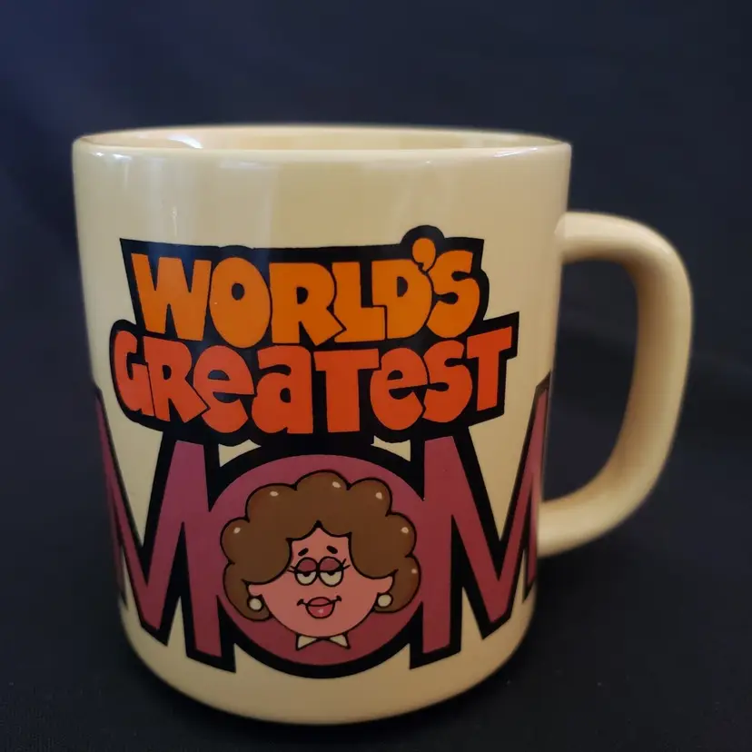 WORLD'S GREATEST MOM Coffee Mug - Gift - Mother 1984 Paula Co Korea Vintage