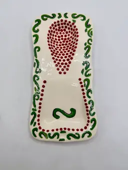 RARE. Simply Christmas M. Bagwell Spoon Rest Holder discontinued piece