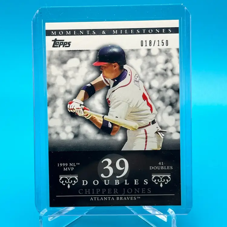 2007 Topps Chipper Jones Moments & Milestones /150 Atlanta Braves 