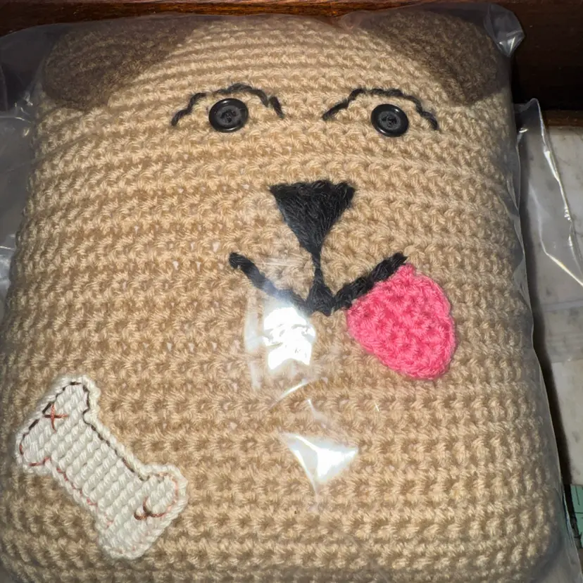 Crocheted Dog Pillow