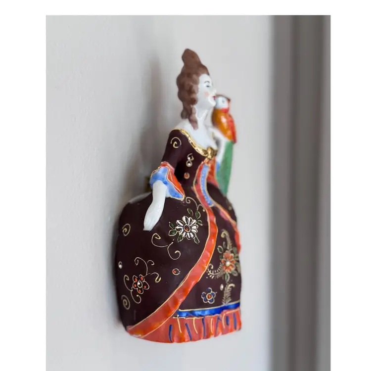 Morriage Lady Mid-Century Wall Pocket