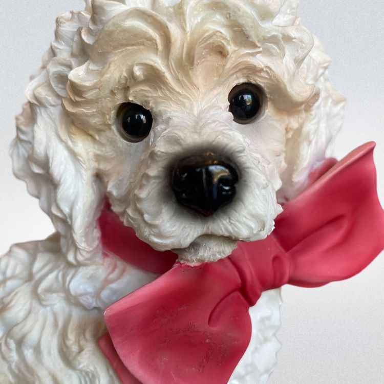#01 Poodle Dog 7" Coin Bank Door Stop Book End