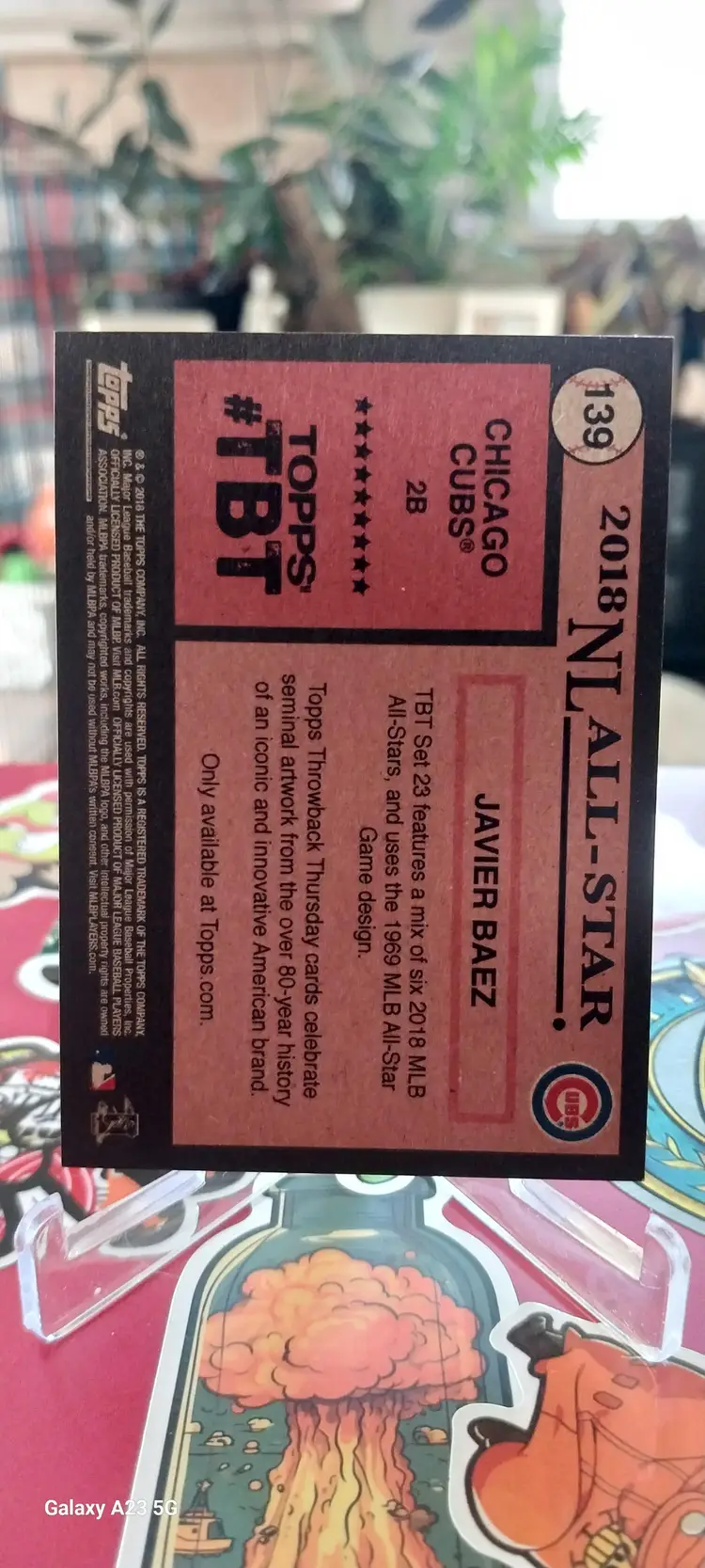 2018 Topps Throwback Thursday Set 23 1st All-Star Selection Javier Baez