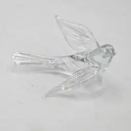 Glass Bird dove ornament  in flight