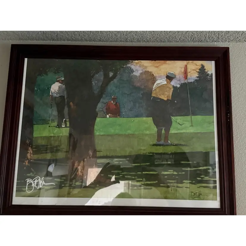 Morning Round Original Signed And Framed Print By Bart Forbes.