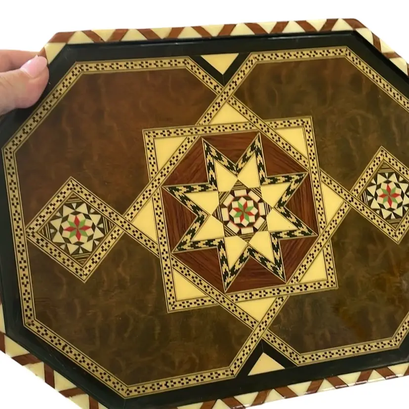 Exotic Marquetry Inlaid Tray