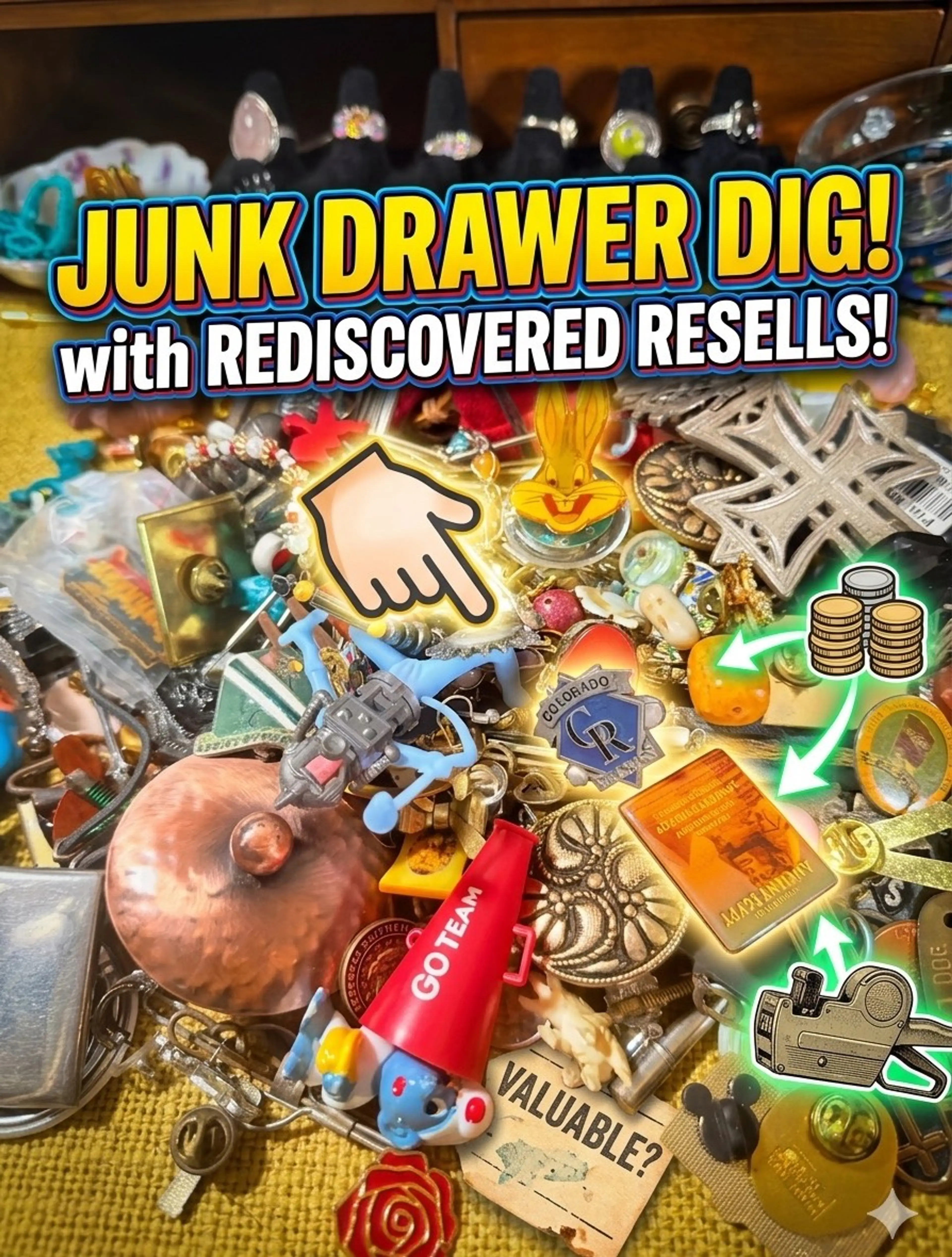 Round II- Let’s Find Treasure In The Junk Drawer & More 