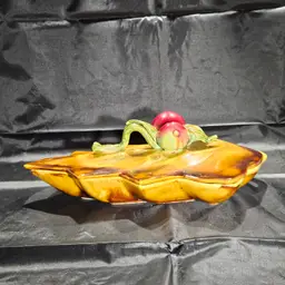 Enchanto Co. of California Lidded Apple and Leaf MCM Pottery