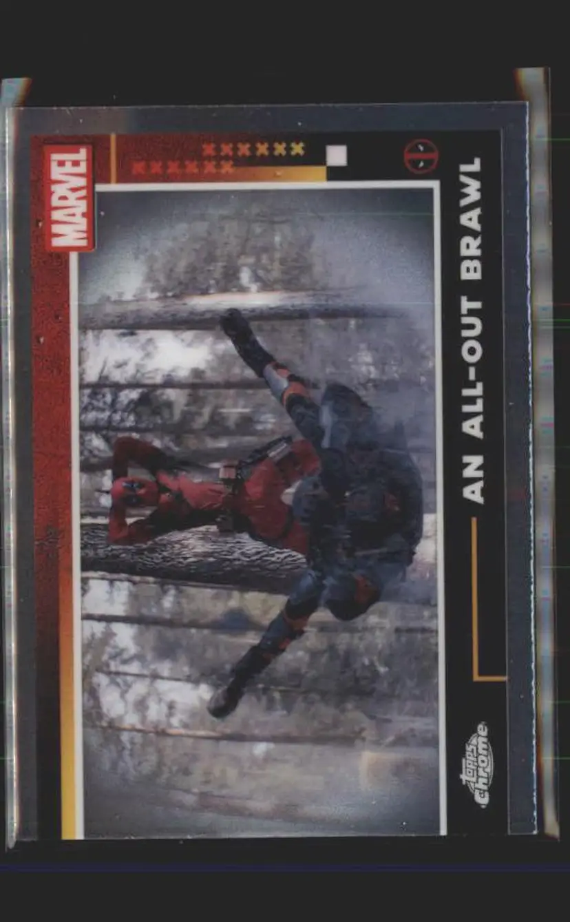 An All-Out Brawl 2025 Topps Chrome Marvel Deadpool #52 - (140) -