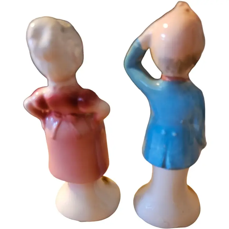 Enesco Pregnant Grandma Salt & Pepper  Shakers Vintage