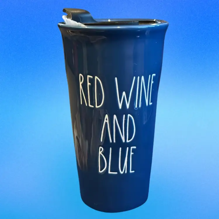 Rae Dunn Ceramic Travel Tumbler