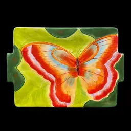 La Dolce Vita Free Flight Collection Butterfly Ceramic Serving Tray 18.5x12.5