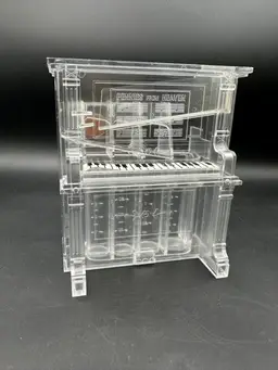 Vintage Clear Plastique Piano Change Sorter, *As is