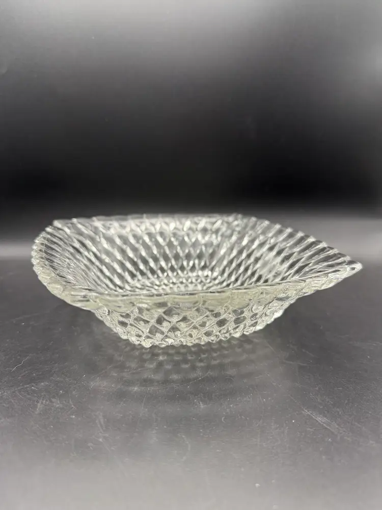 Vintage Anchor Hocking Square Hobnail Dish