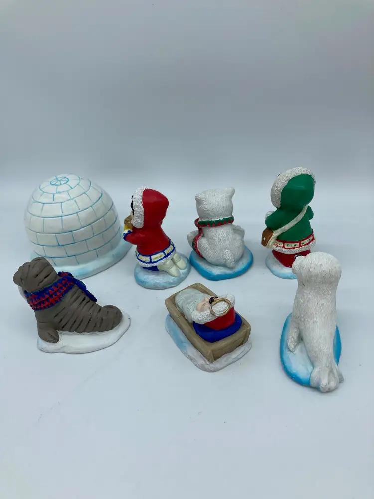 Arctic Alaskan Resin Nativity