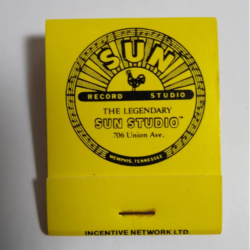 SUN Record Studios Matchbook Pack Of Matches Memphis Tenn ELVIS Match Book